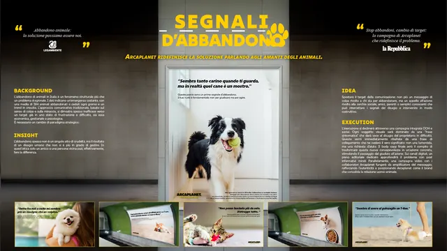 Segnali d'abbandono | Arcaplanet